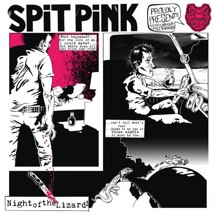 Spit Pink- Night Of The Lizard LP ~WITH GIANT POSTER / WANDA RECORDS!