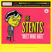 The Stents- Meet Mike Hate 7" ~RARE RED WAX! - Hidden Volume - Dead Beat Records