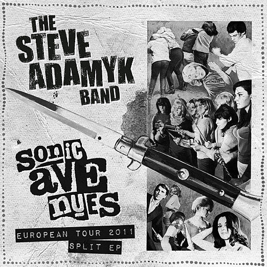 Steve Adamyk Band/Sonic Avenues- Split EURO TOUR 7" - Corporate Rock - Dead Beat Records