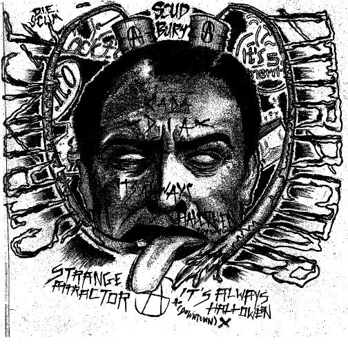 Strange Attractor- It's Always Halloween 7" ~COVER LTD TO 83! - Goodbye Boozy - Dead Beat Records