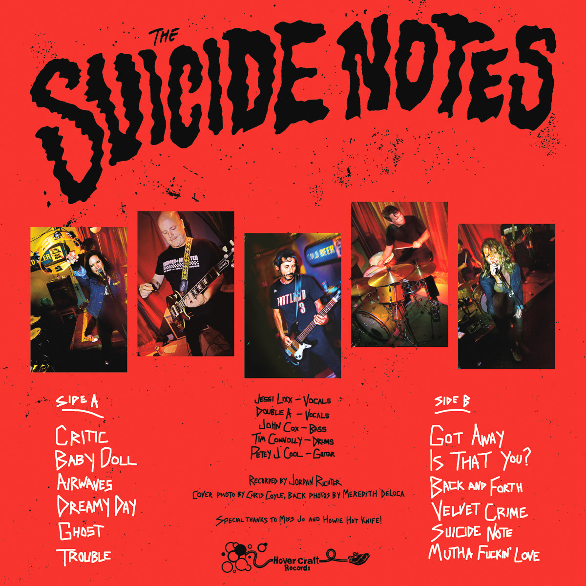Suicide Notes- Is That You LP ~NIKKI AND THE CORVETTES!