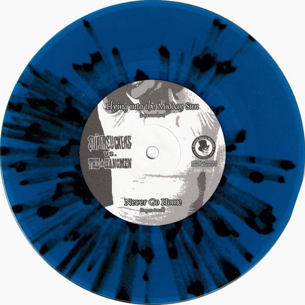 Supersuckers/Hangmen- Split 7" ~RARE BLUE SPLAT WAX! - Bootleg Booze - Dead Beat Records - 1