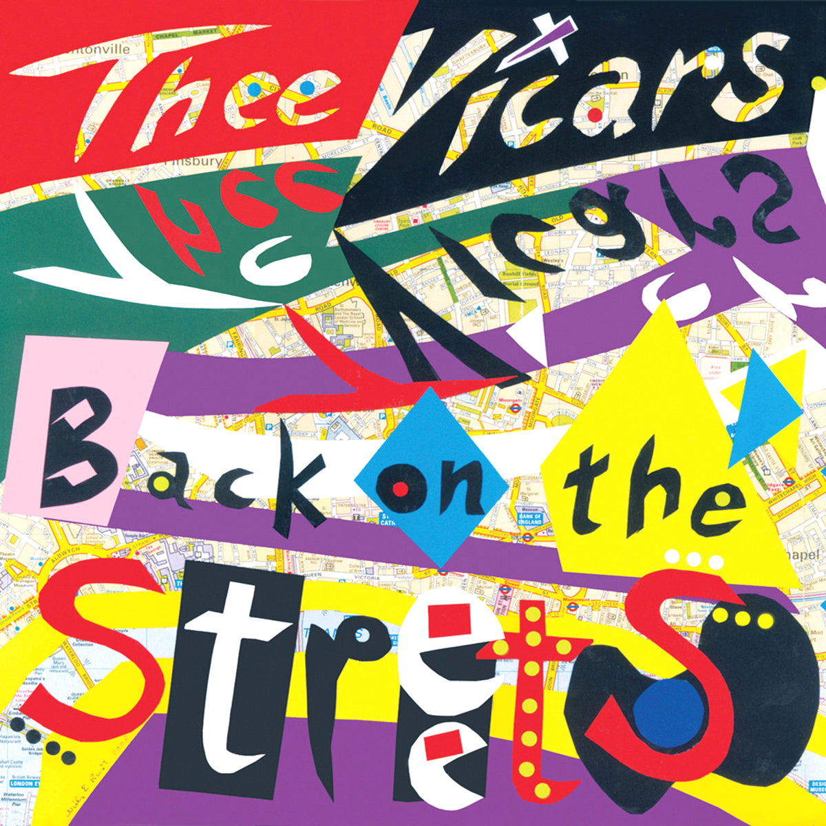 Thee Vicars- Back On The Streets LP ~BILLY CHILDISH!