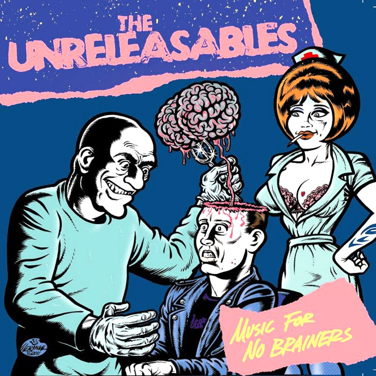 Unreleasables- Music For No Brainers 7” ~SURGEON COVER LTD 125!