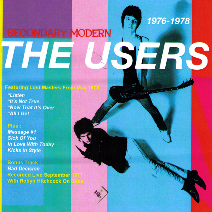 The Users- Secondary Modern CD ~REISSUE! - Bin Liner - Dead Beat Records