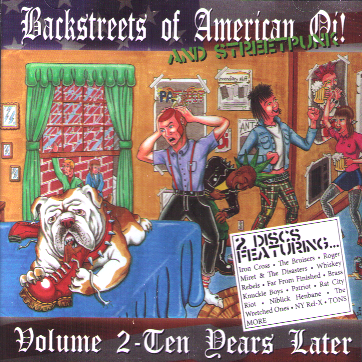 V/A- Backstreets Of American Oi 2xCD ~WITH IRON CROSS / WRETCHED ONES / BRUISERS!