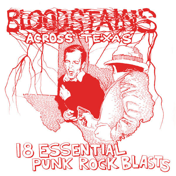 V/A- Bloodstains Across Texas LP ~W/ BOBBY SOXX, VOMIT PIGS, OFFENDERS!