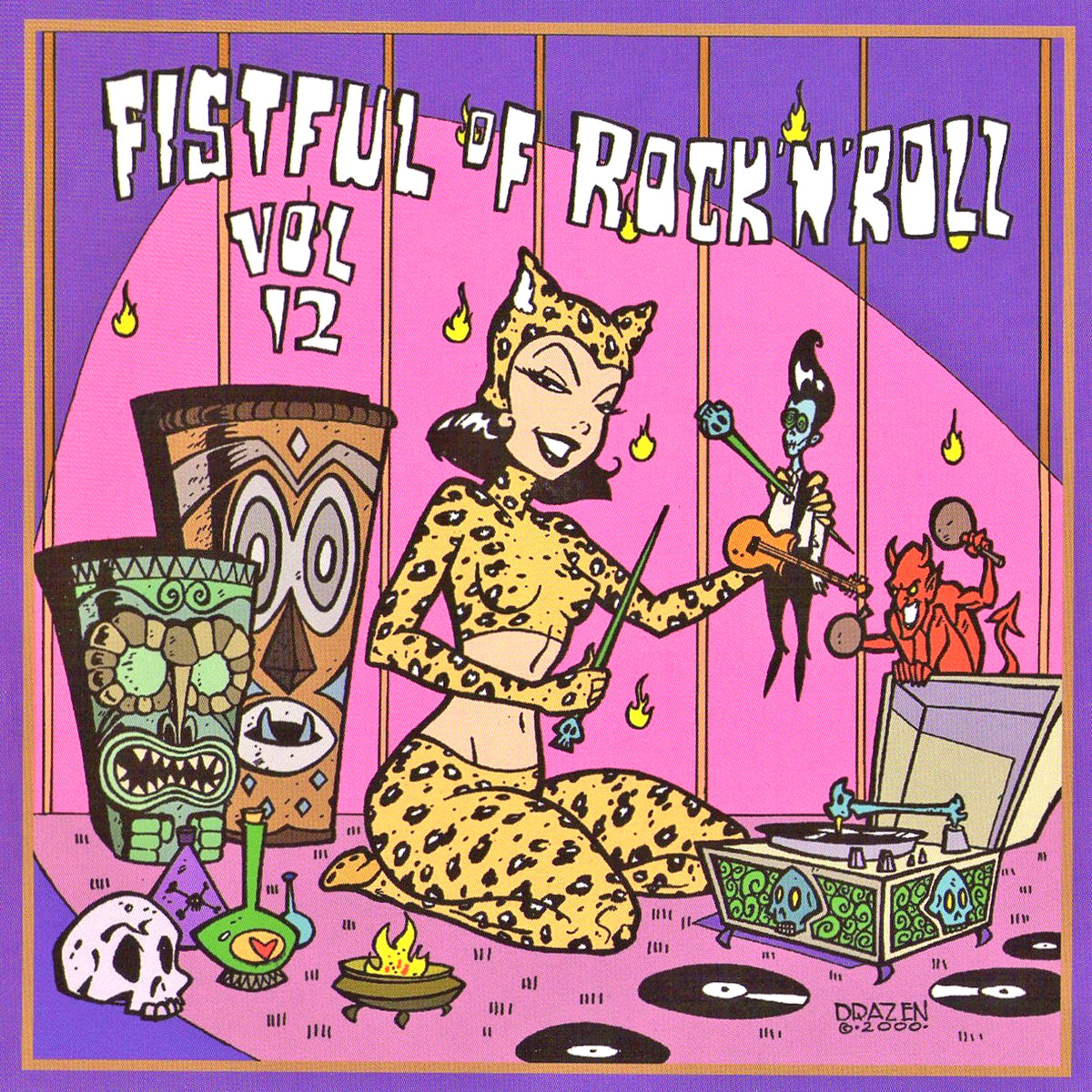 V/A- A Fistful Of Rock 'N' Roll Volume 12 CD  ~W/ ROCKET FROM THE CRYPT + THE NOMADS!