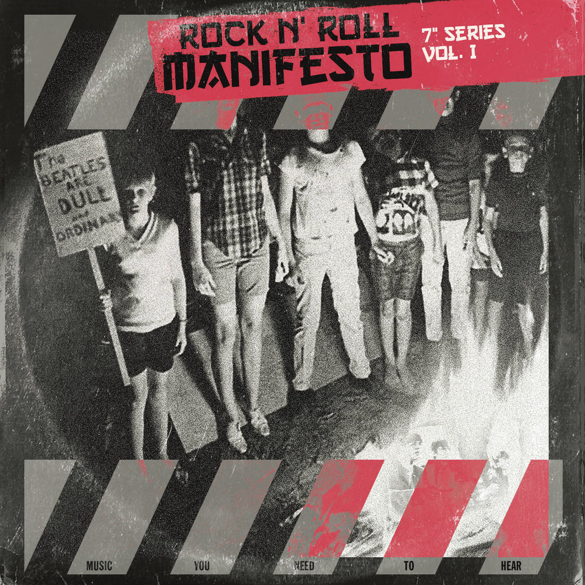 V/A- Rock 'n Roll Manifesto 7" Series Vol. 1 7" ~W/ TIGER TOUCH, MISSILE STUDS + RARE BLOOD RED WAX!