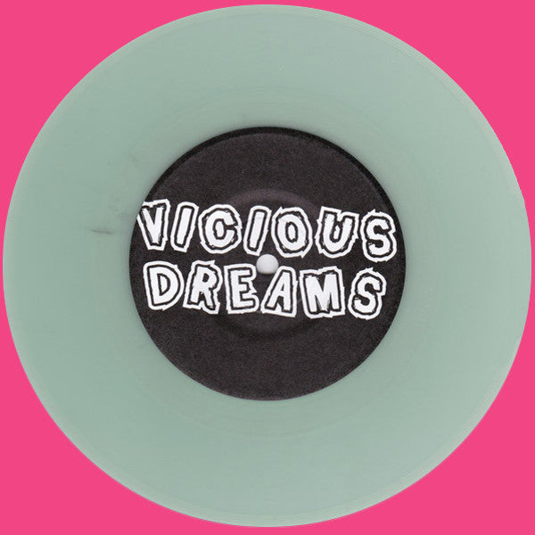 Vicious Dreams- Somethin’ Vicious 7”~RARE ACETATE COVER LTD 100 W/ GLOW IN THE DARK WAX!