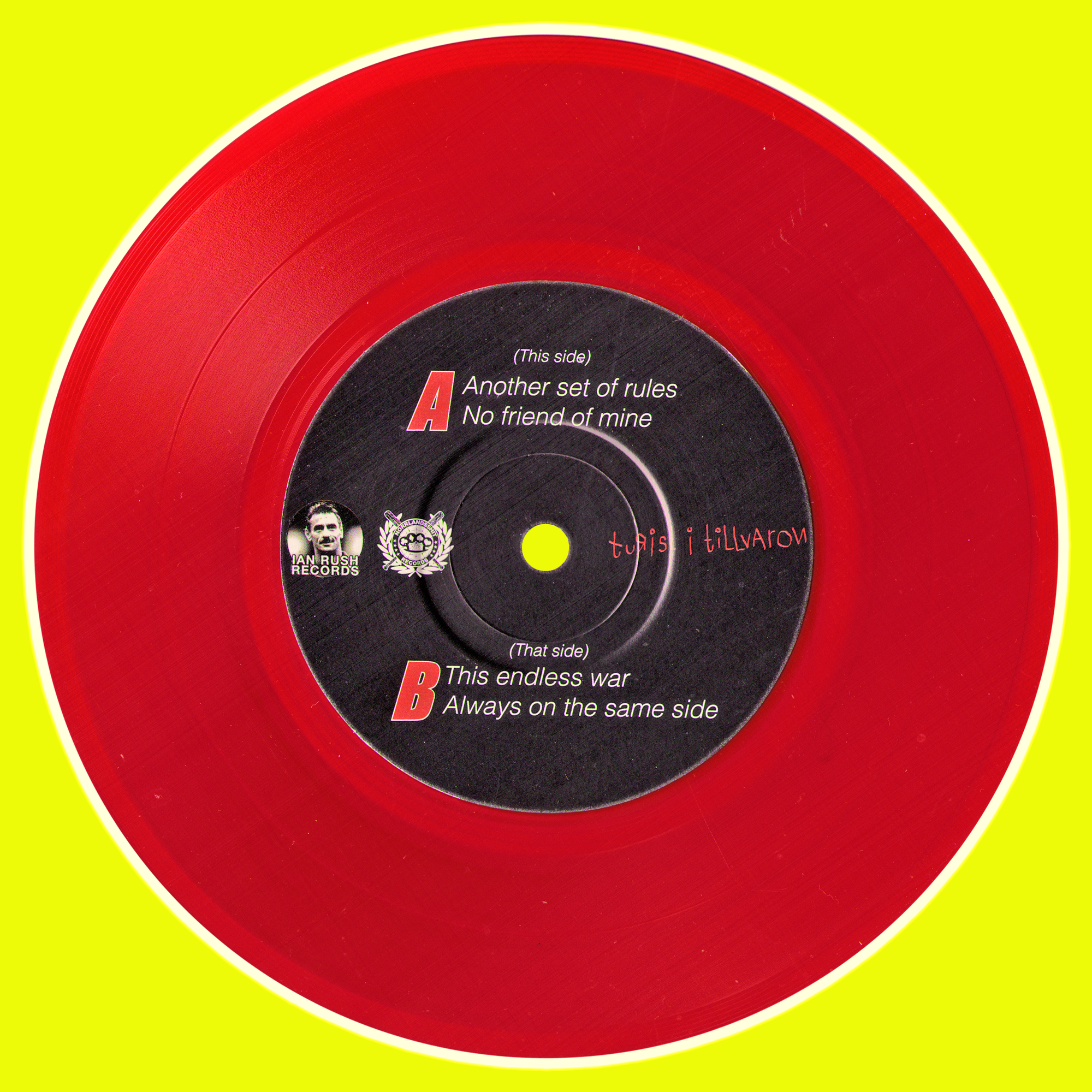Vindicate This! - Hard Feelings 7” ~RARE RED WAX / THE TEMPLARS!