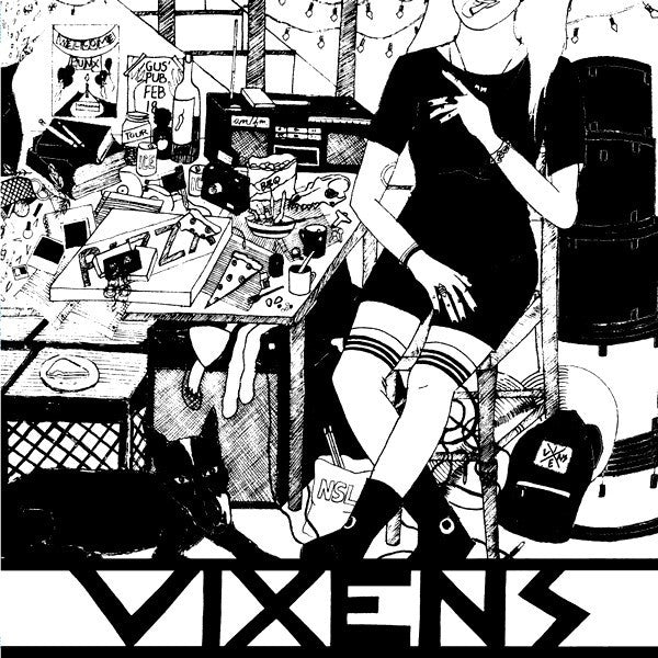 Vixens- S/T LP ~GOOD THROB! - La Vida Es Un Mus - Dead Beat Records