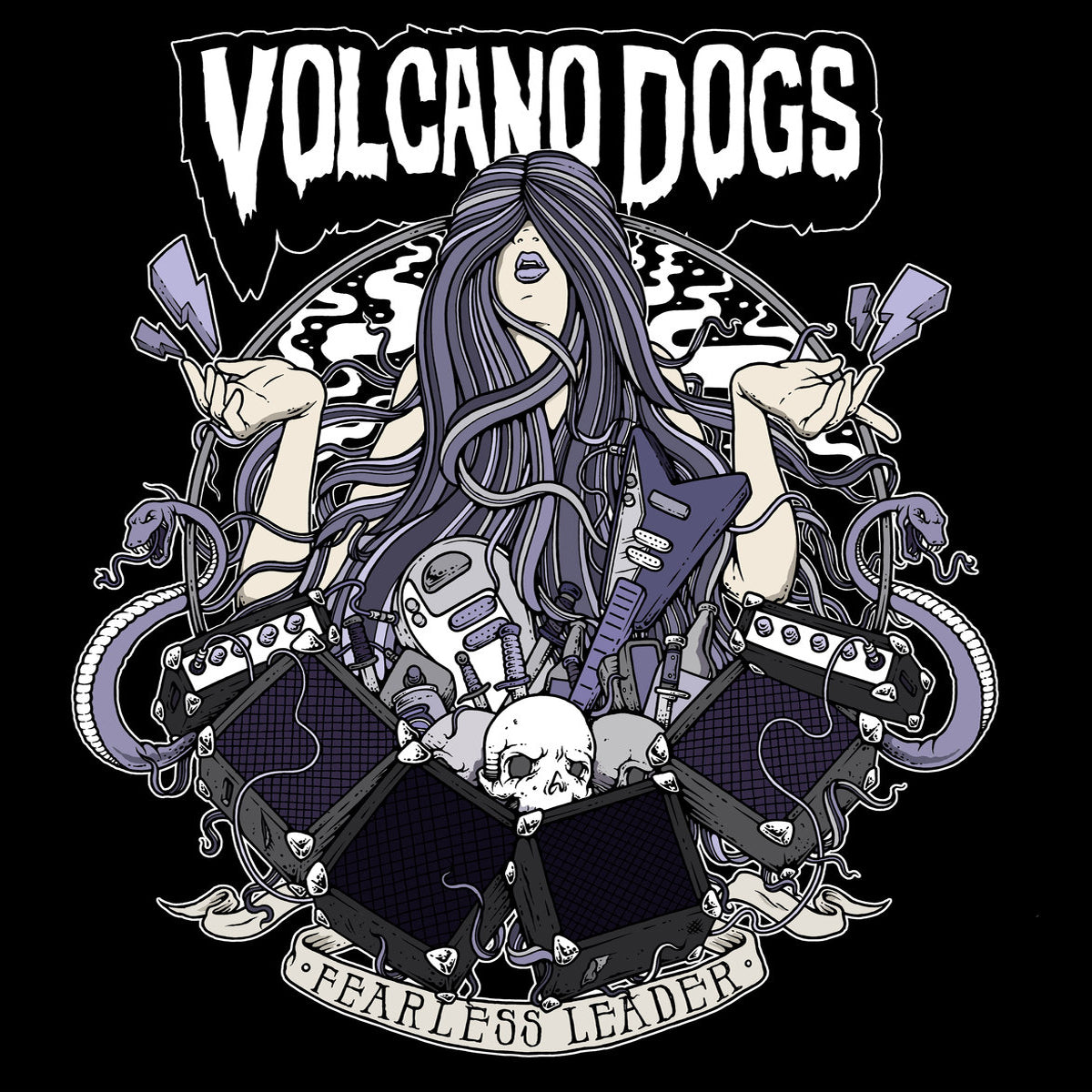 Volcano Dogs- Fearless Leader LP ~RED WAX LTD 100!