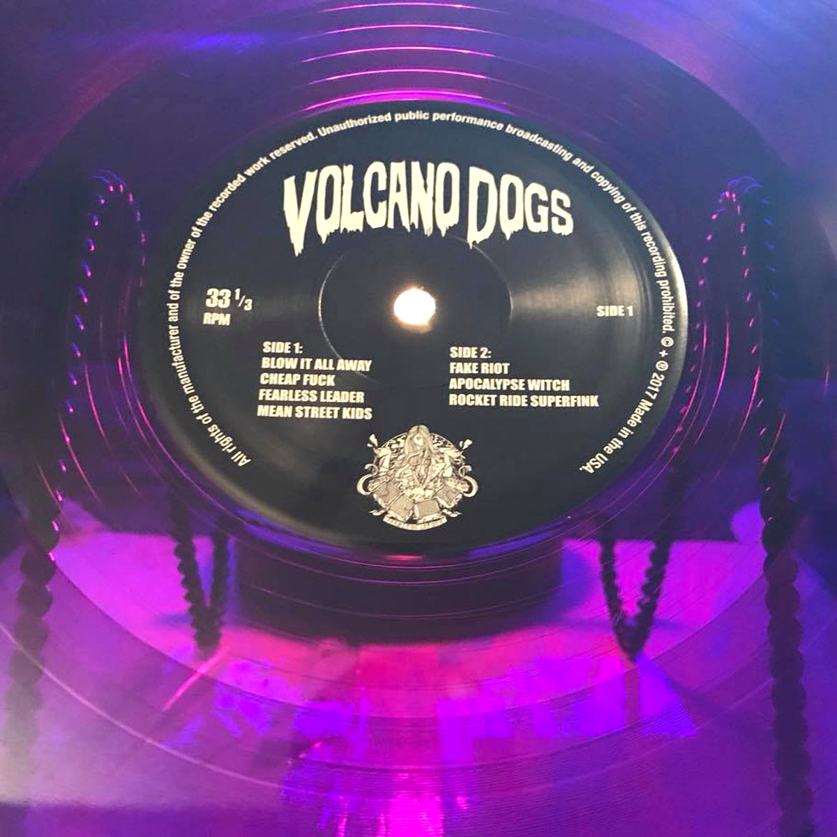 Volcano Dogs- Fearless Leader LP ~PURPLE WAX LTD 100!