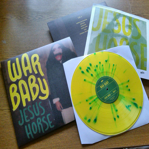 War Baby- Jesus Horse LP ~LTD YELLOW GREEN SPLAT WAX! - Ptrash - Dead Beat Records - 1