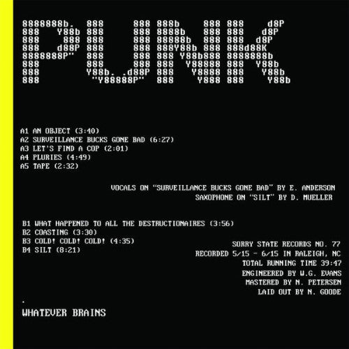 Whatever Brains- S/T LP - Sorry State - Dead Beat Records