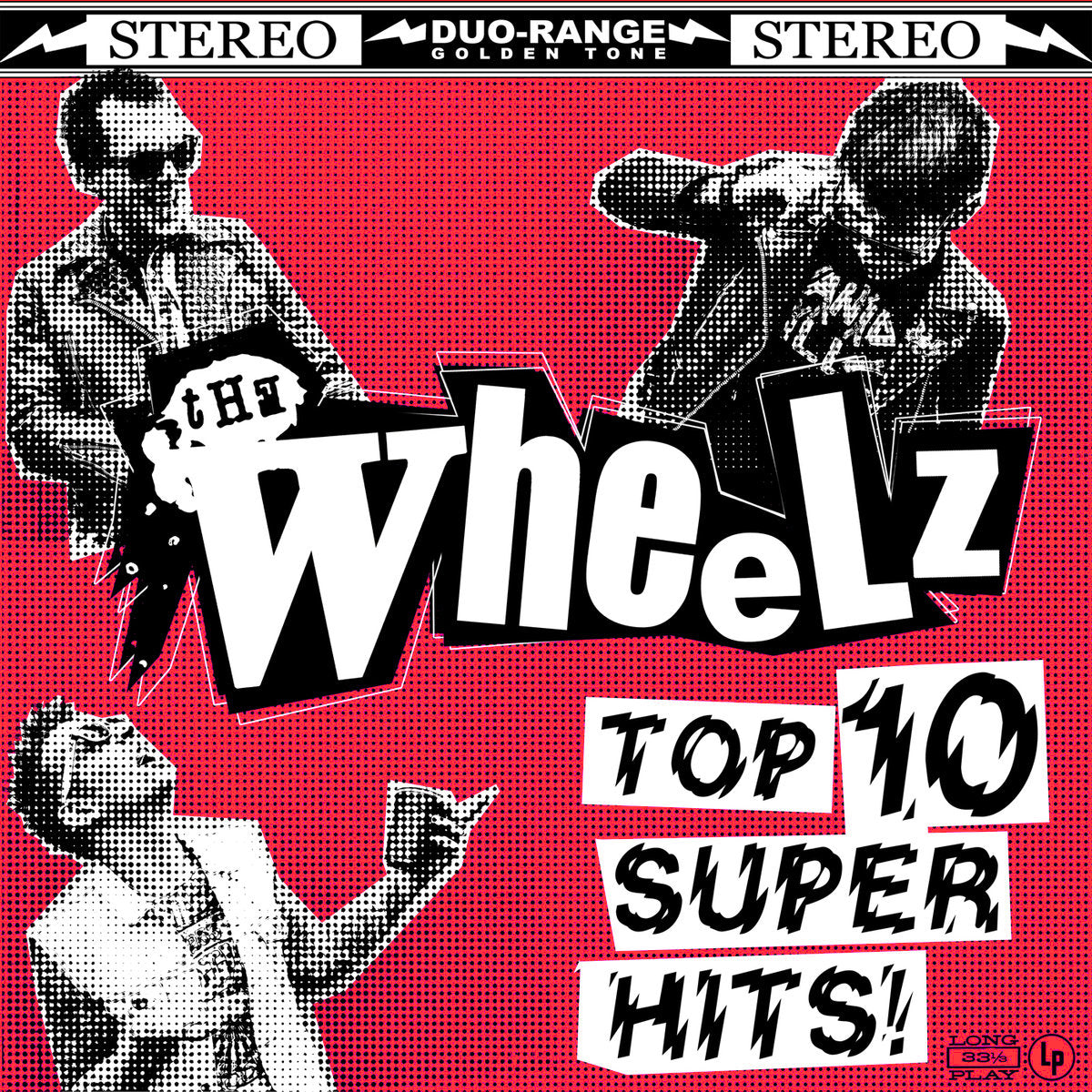 Wheelz- Top 10 Super Hits LP ~RARE RED, BLACK + WHITE COVER!