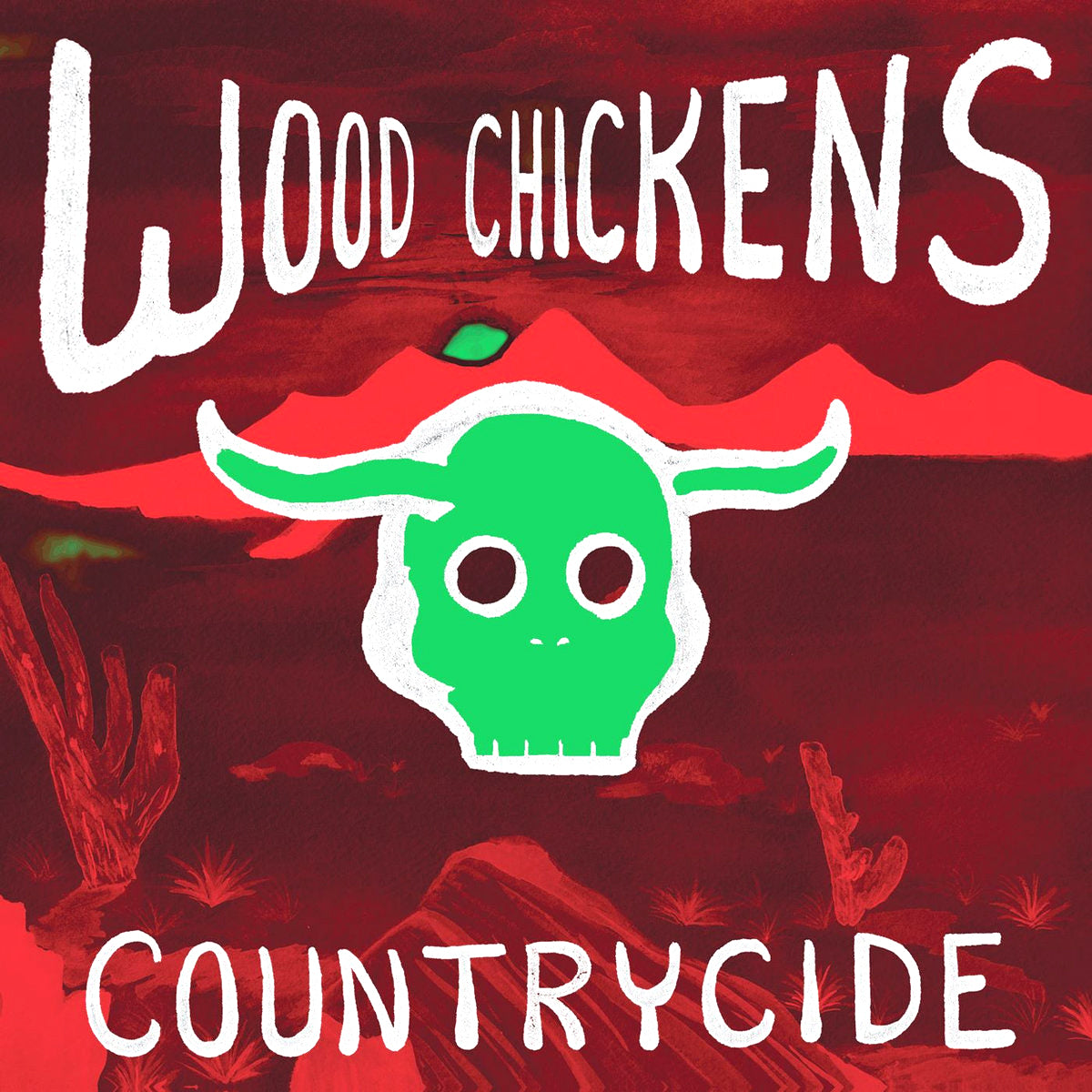 Wood Chickens- Countrycide LP ~SUPERSUCKERS / RARE GREEN WAX!