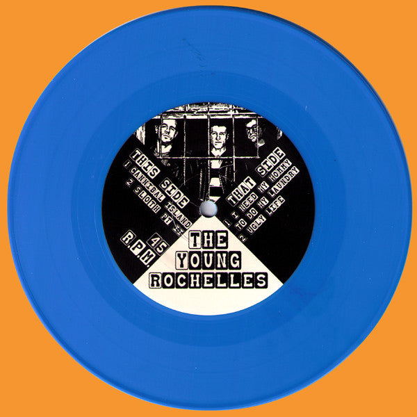 The Young Rochelles- Cannibal Island 7” ~BLUE WAX LTD TO 100! - Jolly Ronnie - Dead Beat Records - 2