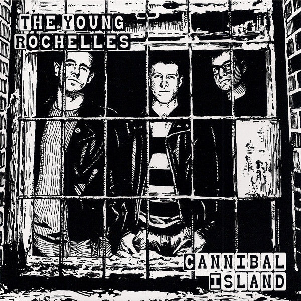 The Young Rochelles- Cannibal Island 7” ~GREEN WAX LTD TO 100! - Jolly Ronnie - Dead Beat Records - 1