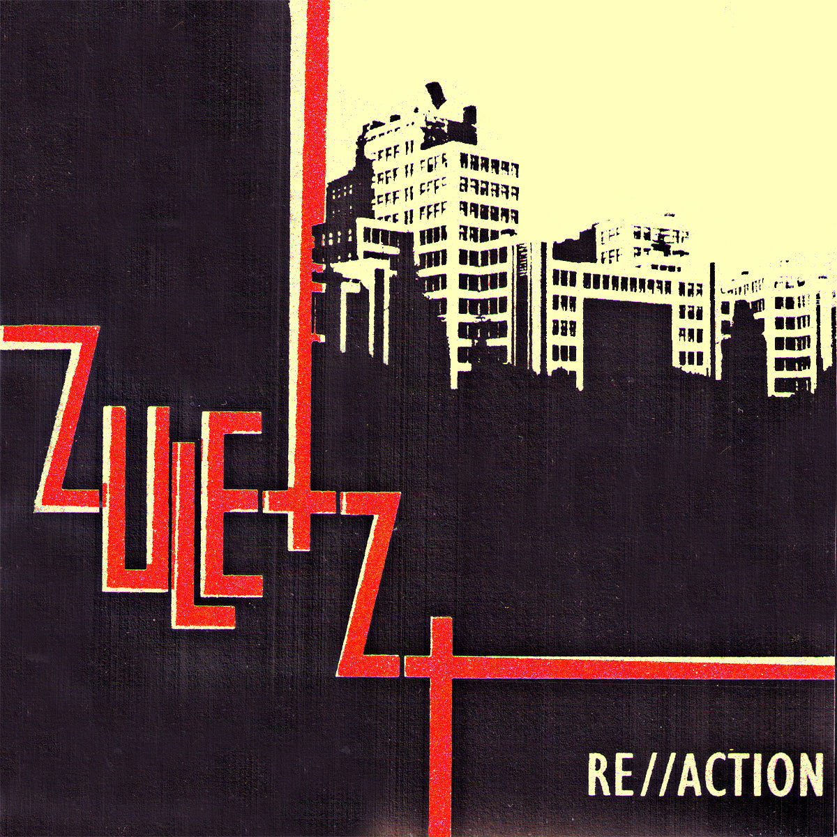 Zuletzt- Re//Action 7" ~RARE RED BAND NAME CVR LIMITED TO 50 / EX MISCLACULATIONS!